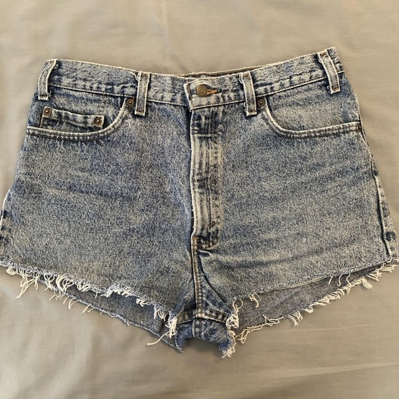 Levi's Other - Vintage Levi's 540 Shorts Mens 34 Blue Denim Cutoff Frayed Raw Hem High Rise